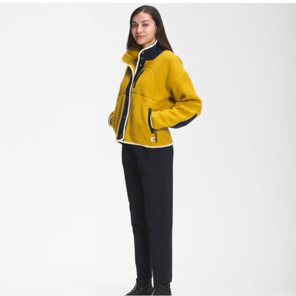 The North Face Cragmont Fleece Jacket - Arrowwood Yellow/Aviator Navy NWT - Picture 2 of 8